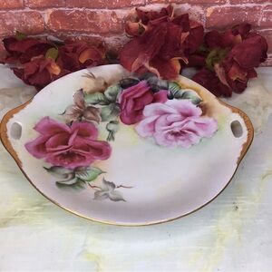 Vintage MCM O & EG Royal Austria Hand Painted Floral
Serving Plate